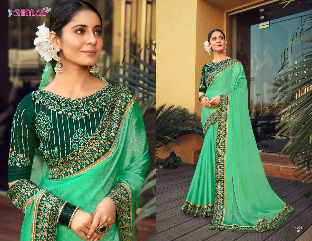 Shhylaa Kesribai Pannalal vol-9 Heavy Blouse And Fancy Fabrics With Embroidery  And Jacquard Laces Latest Fancy Designer Saree Collection 